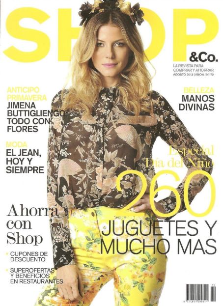 Jimena Buttigliengo, Shop Magazine August 2013 Cover Photo - Argentina