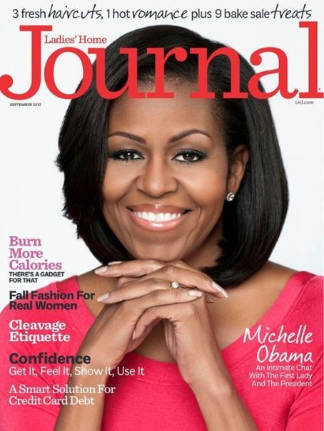 Michelle Obama, Ladies Home Journal Magazine September 2012 Cover Photo ...