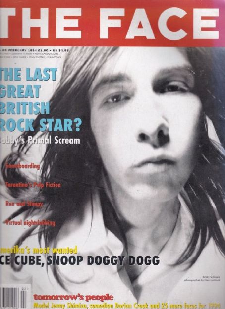 Bobby Gillespie - The Face Magazine Cover [United Kingdom] (February 1994)