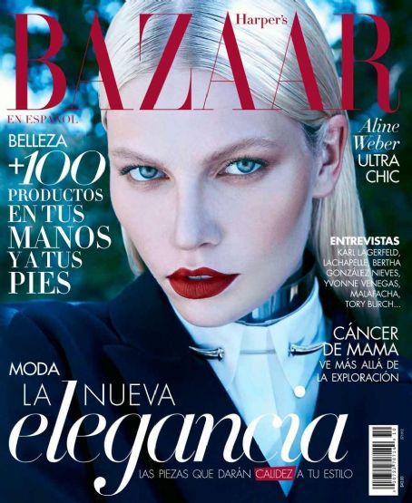 Aline Weber, Harper's Bazaar Magazine October 2012 Cover Photo - Mexico