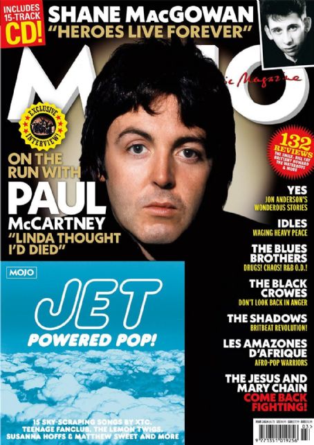 Paul McCartney, Mojo Magazine March 2024 Cover Photo - United Kingdom