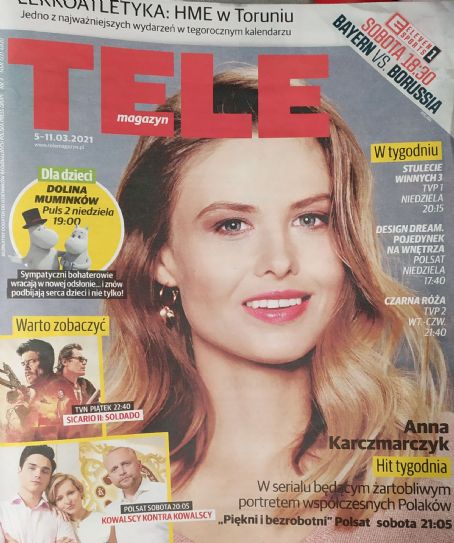 Anna Karczmarczyk Tele Magazyn Magazine 05 March 2021 Cover Photo Poland