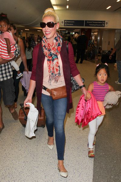 Katherine Heigl and family are seen at LAX on August 6, 2015