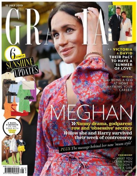 Meghan Markle, Grazia Magazine 15 July 2019 Cover Photo - United Kingdom