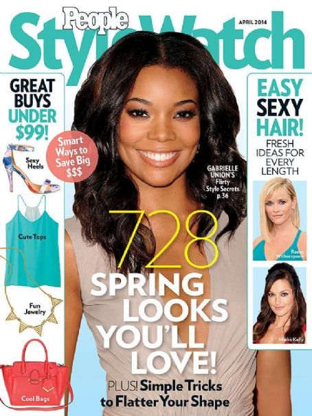 Gabrielle Union, People Style Watch Magazine April 2014 Cover Photo ...