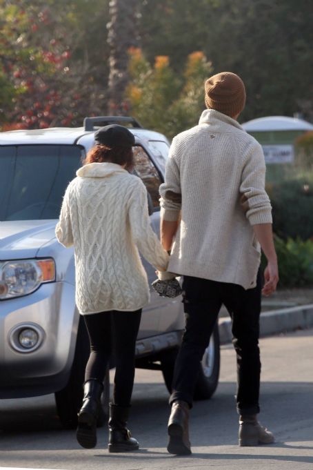 Sarah Hyland – With Wells Adams seen on a stroll in Los Angeles