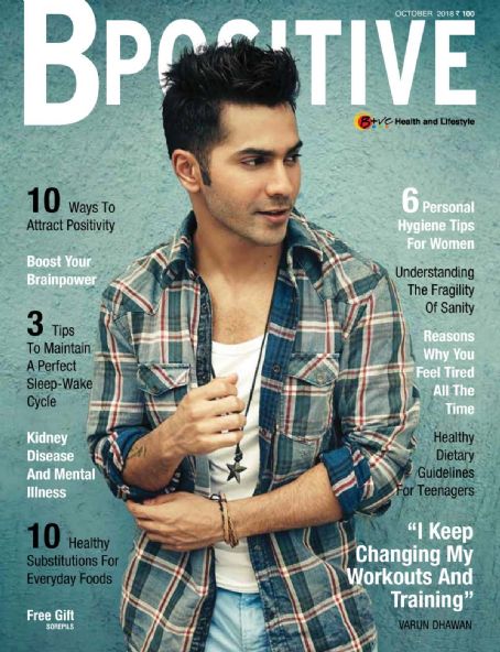 Varun Dhawan, BPositive Magazine October 2018 Cover Photo - India