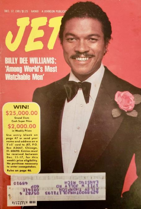 Billy Dee Williams, Jet Magazine 17 December 1981 Cover Photo - United ...