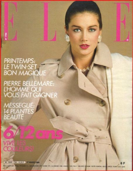 Kristin Holby Elle Magazine 17 March 1980 Cover Photo France 