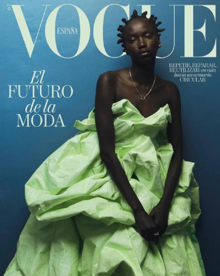 Anok Yai, Vogue Magazine January 2023 Cover Photo - Spain