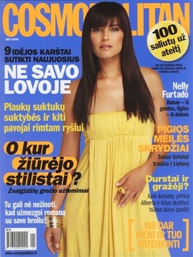 Nelly Furtado, Cosmopolitan Magazine February 2007 Cover Photo - Lithuania