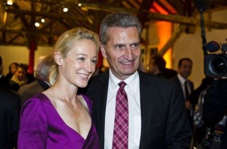 Günther Oettinger and Friederike Beyer