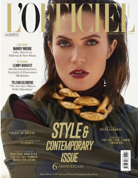 Mandy Moore, L'Officiel Magazine September 2019 Cover Photo - Indonesia