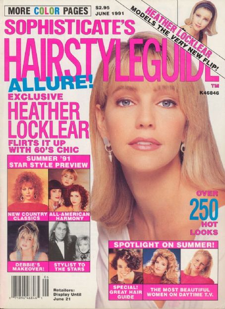 Heather Locklear, Sophisticate's Hairstyle Guide Magazine June 1991 ...