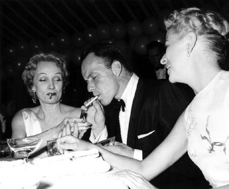 Frank Sinatra and Marlene Dietrich