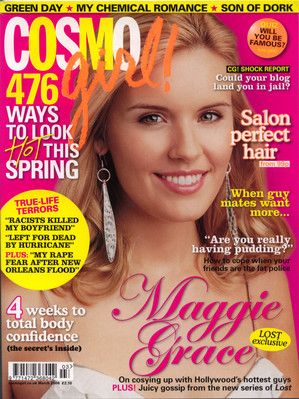 Maggie Grace, Cosmo Girl Magazine March 2006 Cover Photo - United Kingdom