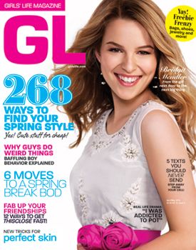 Bridgit Mendler, Girls' Life Magazine May 2010 Cover Photo - United States