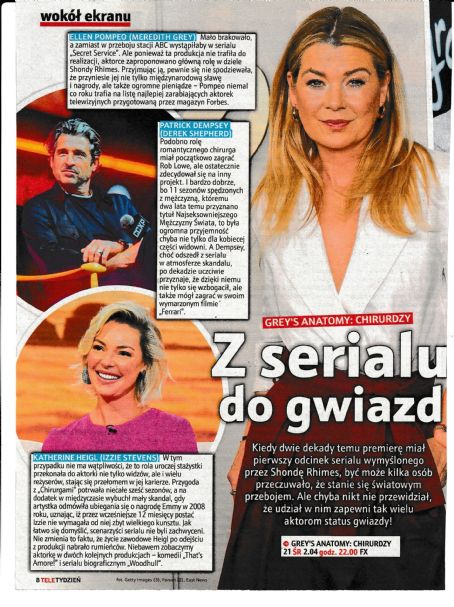 Grey's Anatomy - Tele Tydzień Magazine Pictorial [Poland] (28 March 2025)