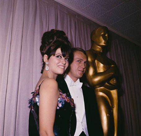 Claudia Cardinale and Steve McQueen  - The 37th Annual Academy Awards (1965)