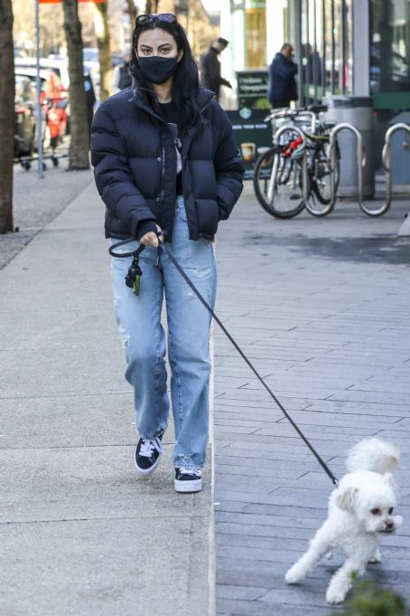 Camila Mendes – Out for a dog walk in Vancouver