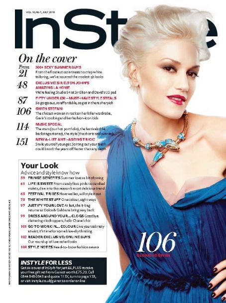 Gwen Stefani - InStyle Magazine [United Kingdom] (July 2010) - FamousFix