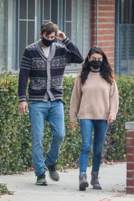 Mila Kunis – With Ashton Kutcher steps out in West Hollywood