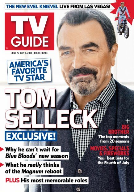 Tom Selleck, TV Guide Magazine 25 June 2018 Cover Photo - United States