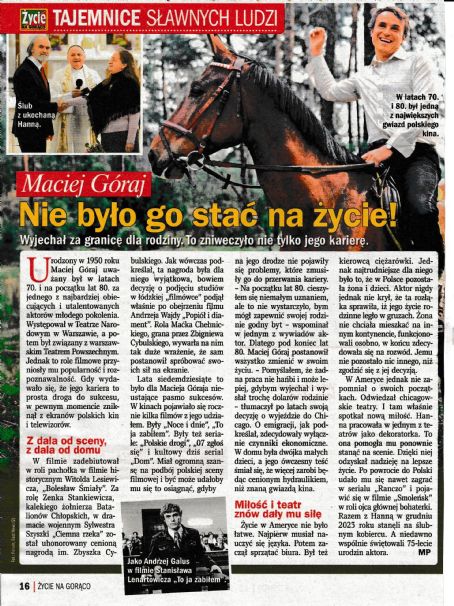 Maciej Góraj - Zycie na goraco Magazine Pictorial [Poland] (3 April 2025)
