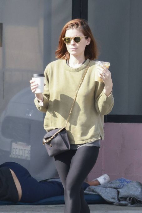 Kate Mara – Stops for coffee in Los Feliz