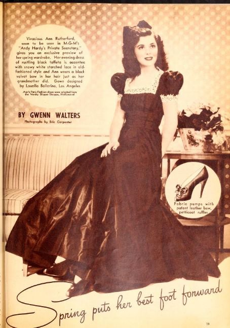 Ann Rutherford - Photoplay Magazine Pictorial [United States] (April 1941)