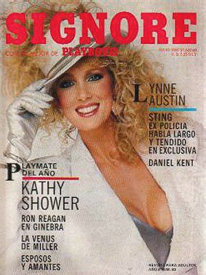 Kathy Shower - Playboy Magazine Cover [Mexico] (July 1986)