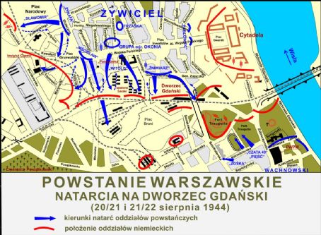 Insurgent attacks on Warszawa Gdańska railway station