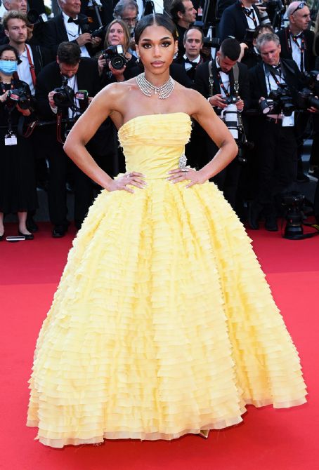 Lori Harvey wears Alexandre Vauthier - 2022 Cannes Film Festival on May 17, 2022