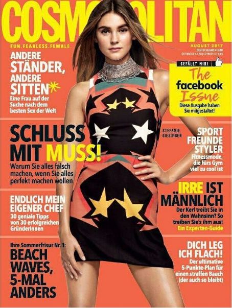 Stefanie Giesinger, Cosmopolitan Magazine August 2017 Cover Photo - Germany