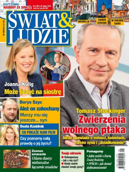 Tomasz Stockinger Swiat Ludzie Magazine 28 February 2019 Cover Photo Poland