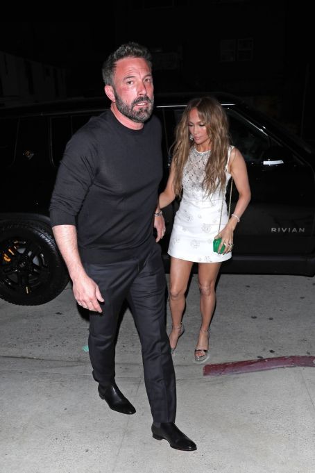 Jennifer Lopez – With Ben Affleck arrive at Giorgio Baldi in Santa Monica