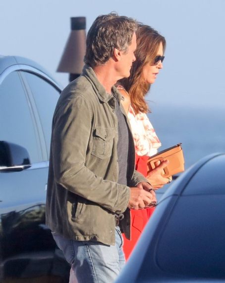 Cindy Crawford – In a summer dress at Nobu Restaurant in Malibu