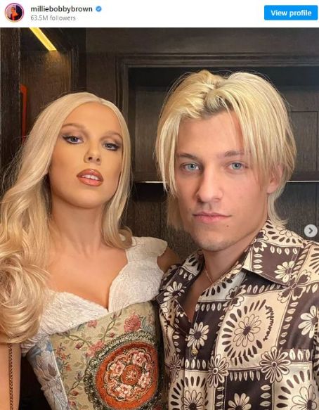 They cosplay on Millie's birthday.The pair dress up as Barbie and Ken during Brown's 18th birthday.