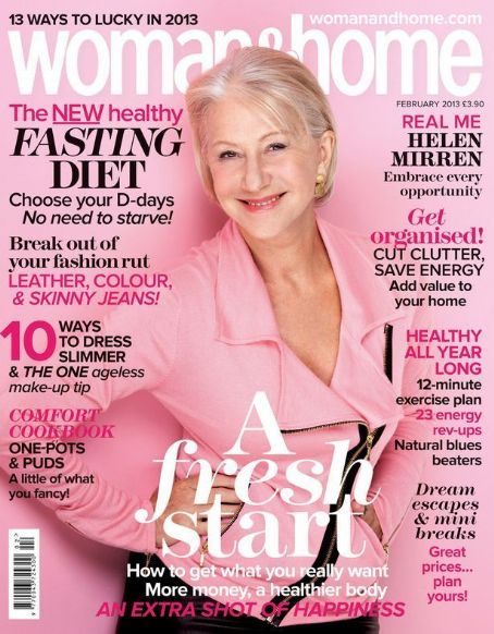 Helen Mirren, Woman & Home Magazine February 2013 Cover Photo - United