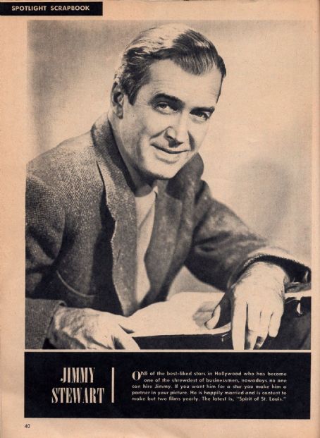 James Stewart - Movie Spotlight Magazine Pictorial [United States ...