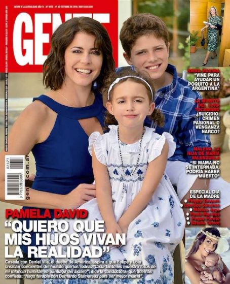 Pamela David, Gente Magazine 11 October 2016 Cover Photo - Argentina