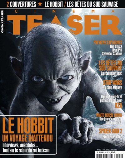 The Hobbit: An Unexpected Journey - Cinema Teaser Magazine Cover [France] (December 2012)