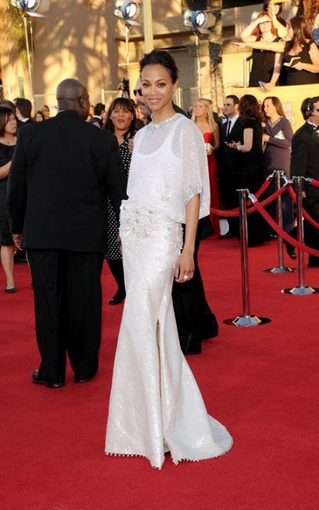 Zoe Saldana's Stylish 2012 SAG Awards Arrival