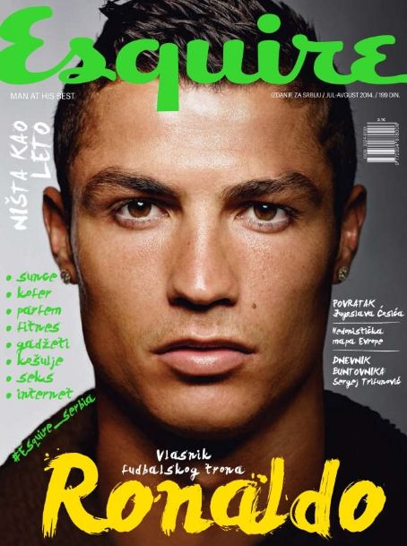 Cristiano Ronaldo, Esquire Magazine August 2014 Cover Photo - Serbia
