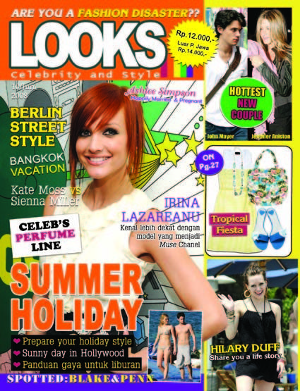 Ashlee Simpson - LOOKS Magazine Cover [Indonesia] (June 2008)