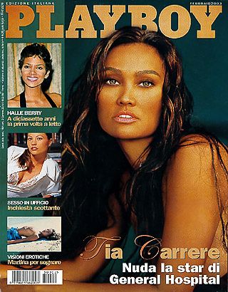 Tia Carrere, Halle Berry, Unknown - Playboy Magazine Cover [Italy] (February 2003)