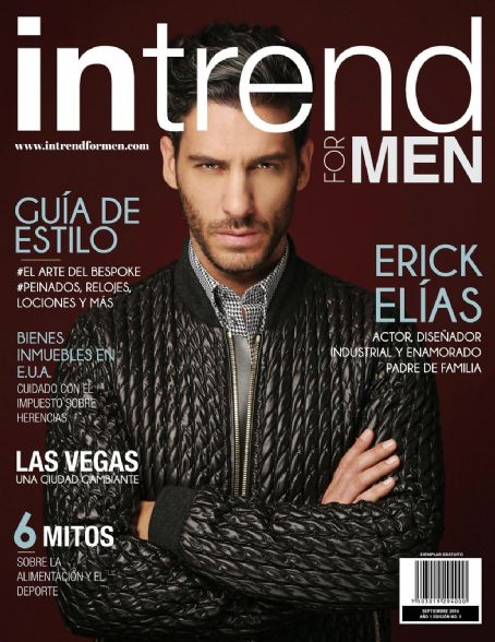 Erick Elias, In Trend For Men Magazine September 2014 Cover Photo - Mexico