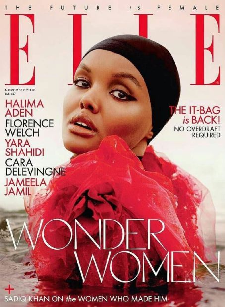 Halima Aden, Elle Magazine November 2018 Cover Photo - United Kingdom