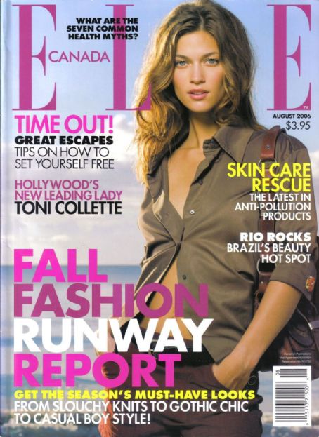 Brigitte Marie Swidrak, Elle Magazine August 2006 Cover Photo - Canada