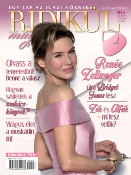 Renée Zellweger - Ridikül Magazine Cover [Hungary] (April 2024)